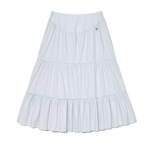 RODEO TIERED RUFFLE SKIRT (BABY BLUE)