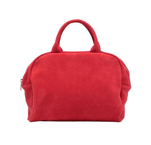 zipped suede mini bag