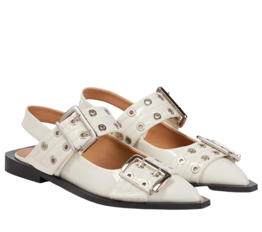 Patent Leather Slingback Flats