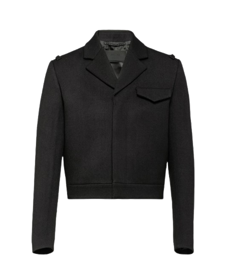 Wool blouson jacket
