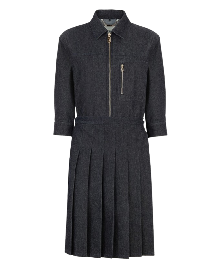 블루 데님 드레스