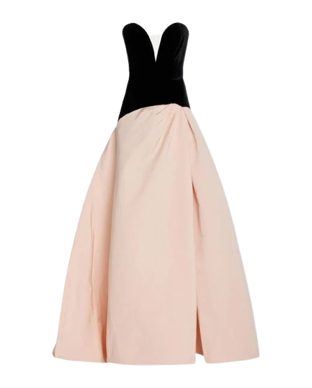 Women's Pink Strapless Sweetheart-neck Gown