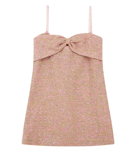 TWIGGY RIBBON SLIP ONEPIECE (PINK)