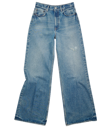 릴랙스 핏 진 미드 블루