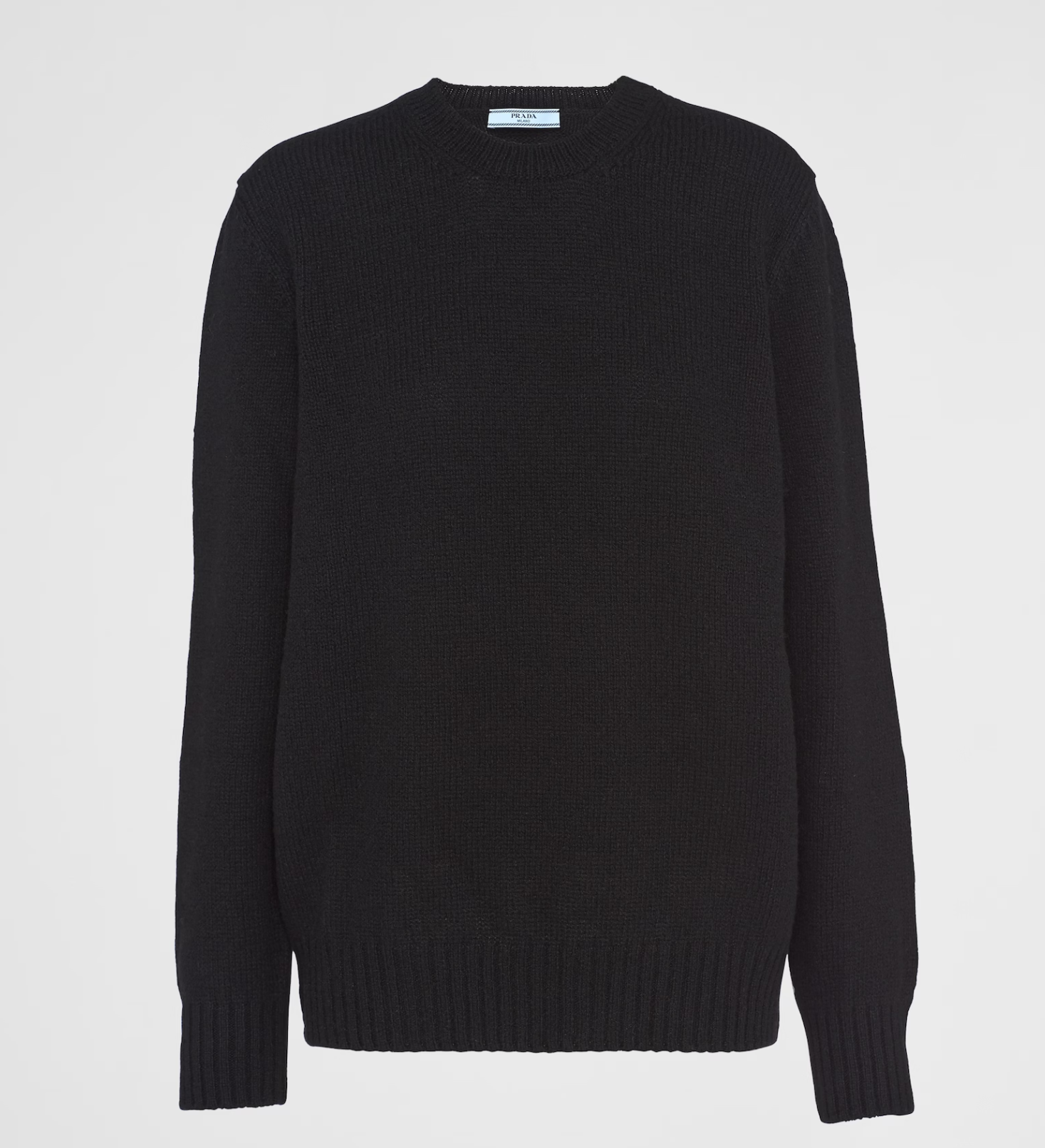 울 및 캐시미어 크루넥 스웨터