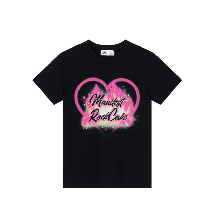 Flame Slim T-shirt - Black