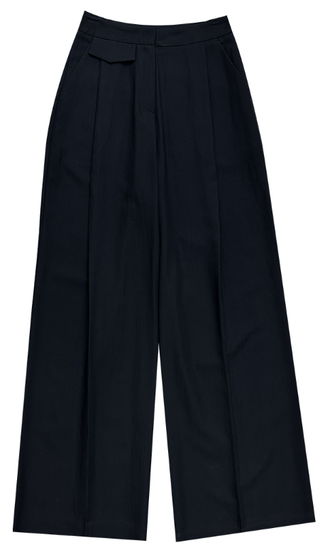 베카 원핀턱 와이드 슬랙스 Black