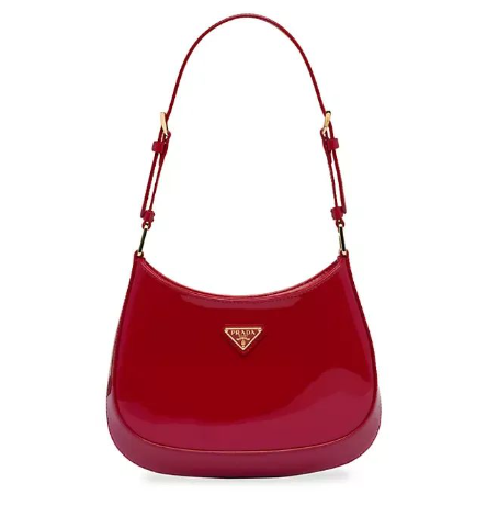 프라다 클레오 페이턴트 가죽 백