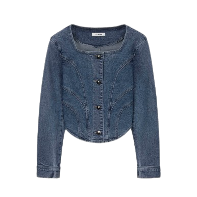 Square Neck Bustier Blouse