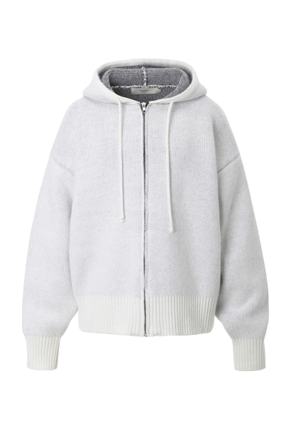 Venus jacquard knit hoodie