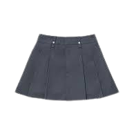 Pleats mini skirt