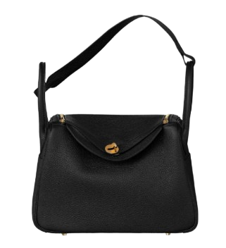 Lindy 30 Bag Clemence & Gold Noir