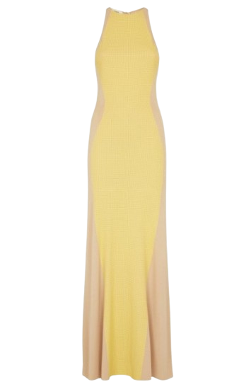 펜디 옐로우 저지 드레스 원피스