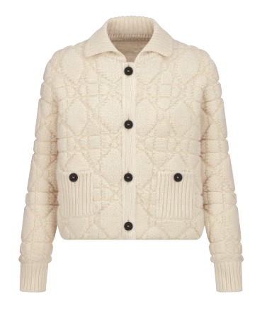 디올 화이트 테크니컬 울 캐시미어 니트