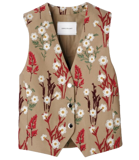 롱샴 카디건 오트 개버딘