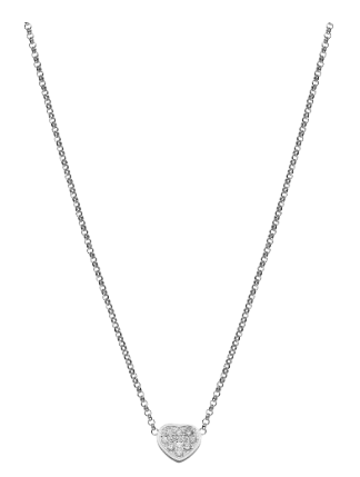쇼파드 마이해피하트 18K 화이트골드 다이아목걸이