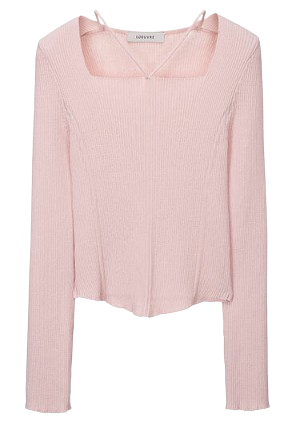 루에브르 V-Strap Knit Pullover SK3XP139-71