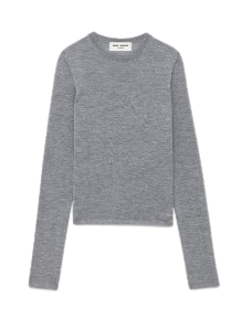 Saint Laurent fine-knit crew-neck jumper