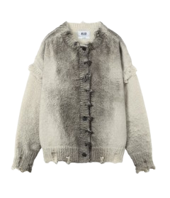 Spray Oversized Cardigan_Grey