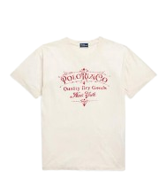 폴로 랄프 로렌 여성 그래픽 로고 코튼 저지 티