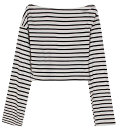 Amber striped off-shoulder tee (3 colors)