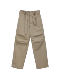  GREIGE COTTON WORKER PANTS (SEPIA GREY)