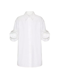 컴팩트 포플린 블라우스