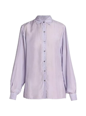 Chroma Button-Front Silk Shirt
