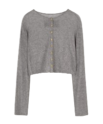 MINI CARDIGAN_MELANGE GREY