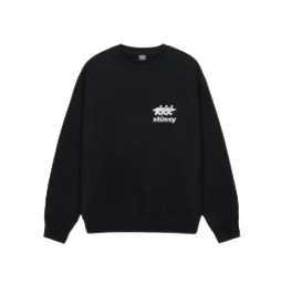 Stussy Surfwalk Crew Black