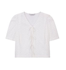 Punching Lace Short Sleeve Top SW4MB778-03